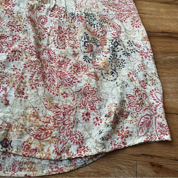 2X floral blouse beautiful top - Picture 6 of 11